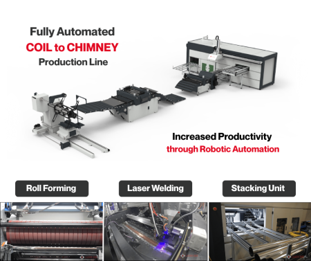 Coil Fed Laser Blanking and Coil-to-Chimney Production
