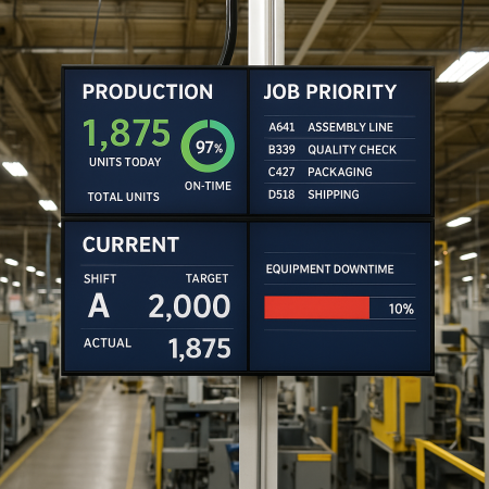 Digital Signage Tailored for Manufacturing Environments