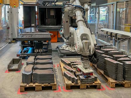 EasyShotblast - Robotic loading of shotblasting machines without programmin