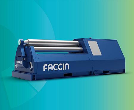 Faccin 4-Roll e-drive Plate Roll with Linear Guides Design - 4EDL series