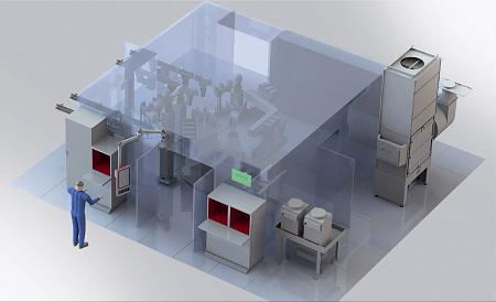Prismatic Cell Housing Manufacturing Cell