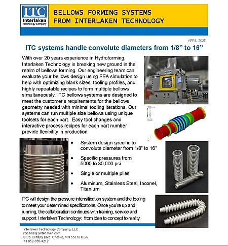 Simultaneous Bellows Hydroforming