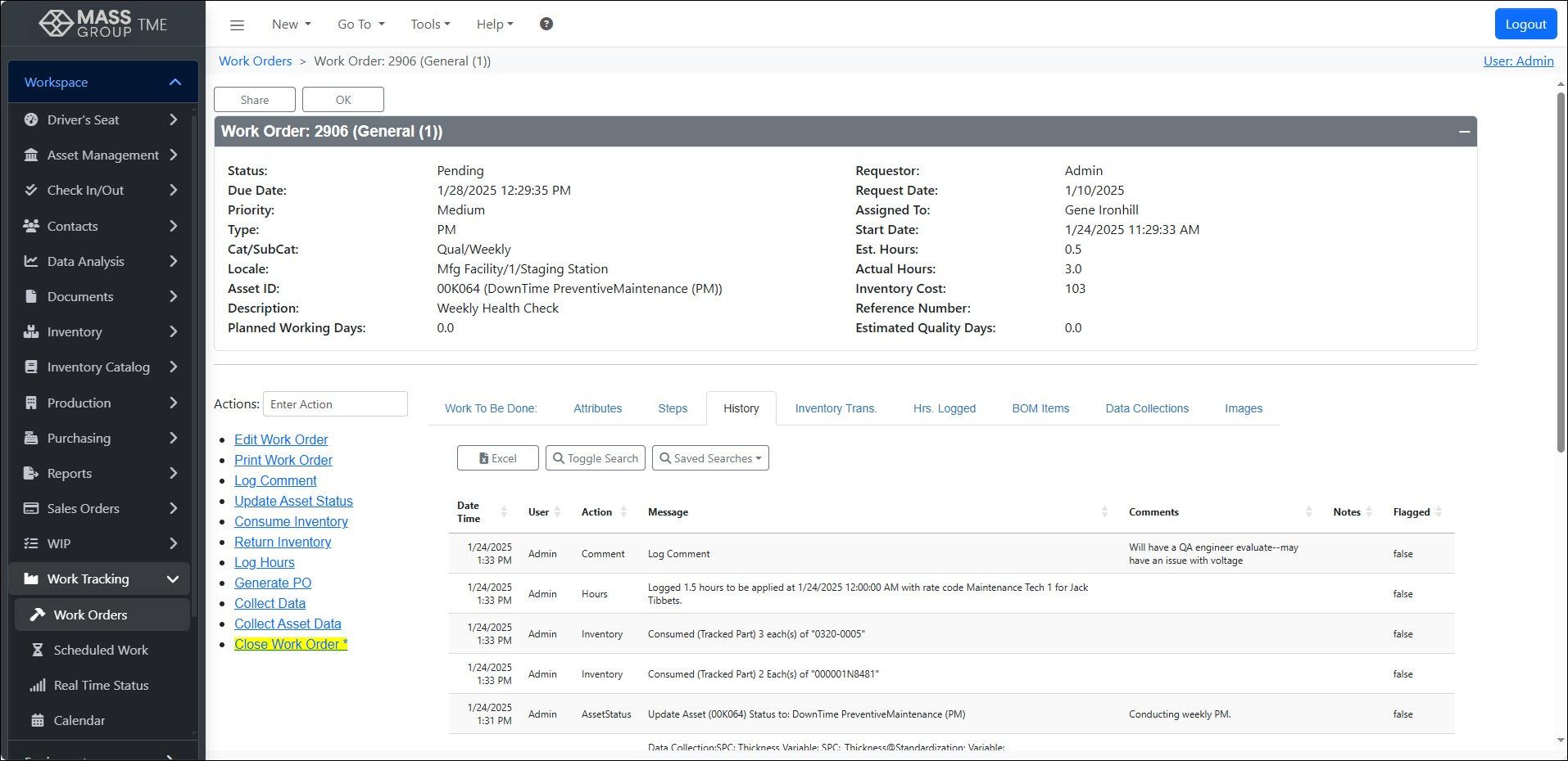 TME® MES (Manufacturing Execution System)