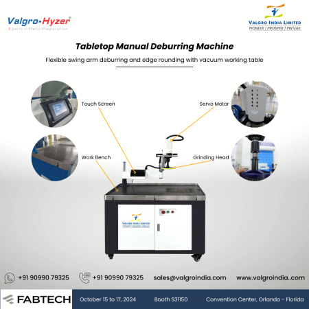 Valgro ATM Tabletop Manual Deburring Machine
